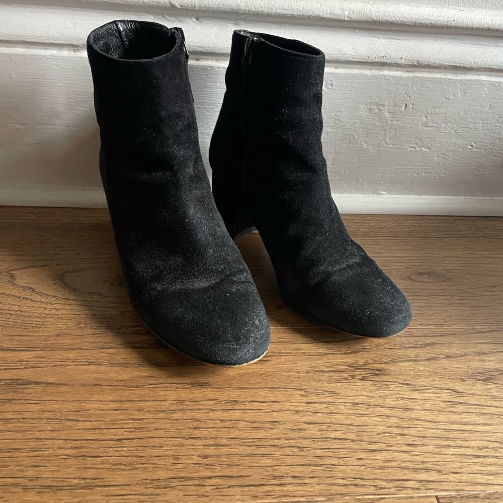J. Crew Black Ankle Boots